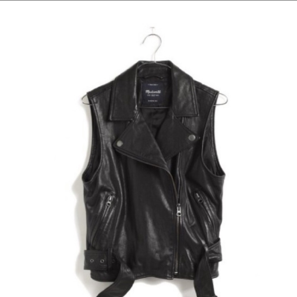 Madewell Leather Jacket Vest moto biker Ultimate